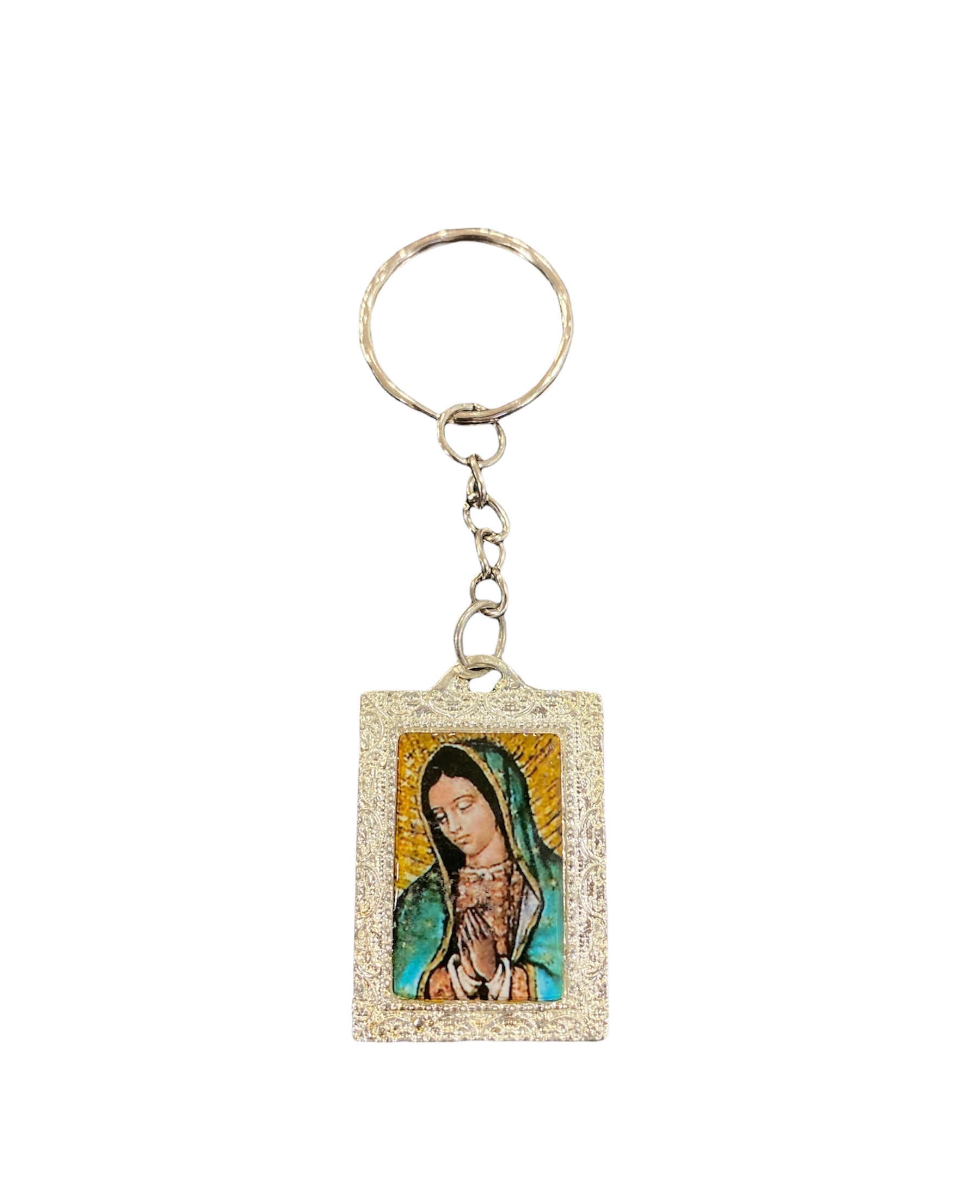 Llavero Madera Virgen de Guadalupe