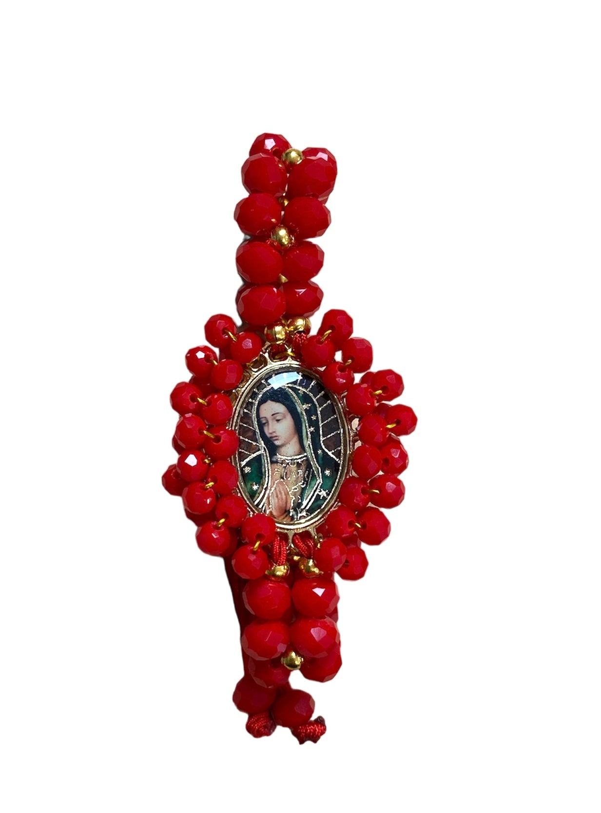 Pulsera Virgen de Guadalupe bordada