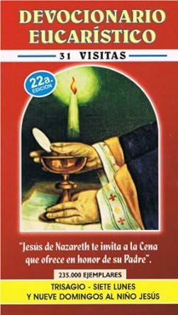 Libro: Devocionario eucarístico 31 visitas - P. Eliécer Sálesman