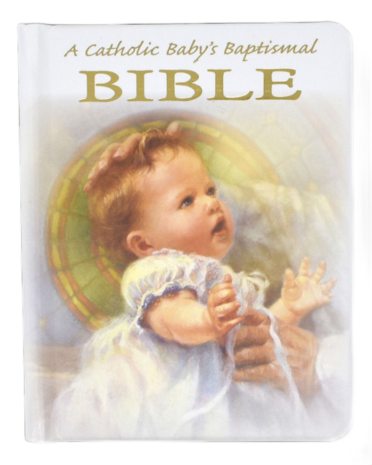 A Catholic Baby's Baptismal Bible