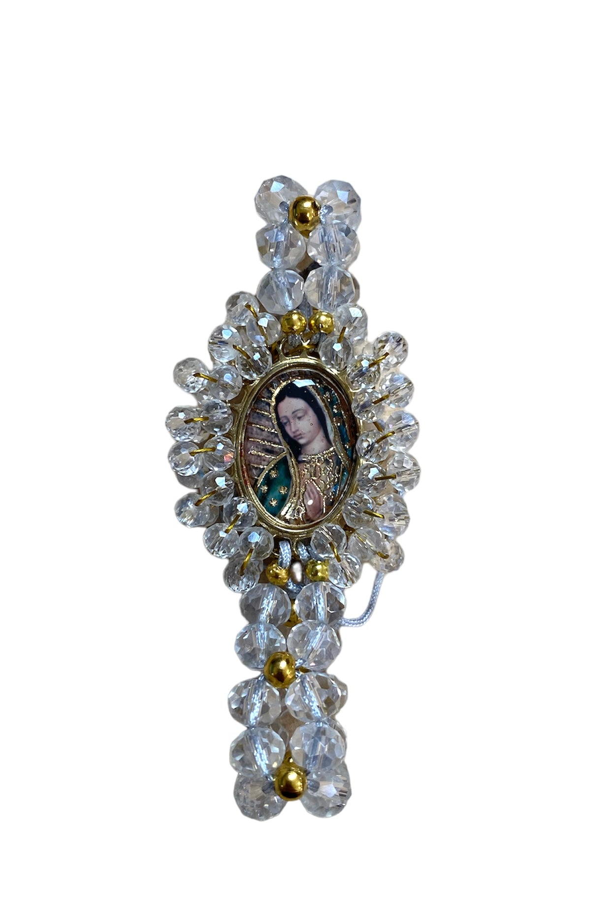 Pulsera Virgen de Guadalupe bordada