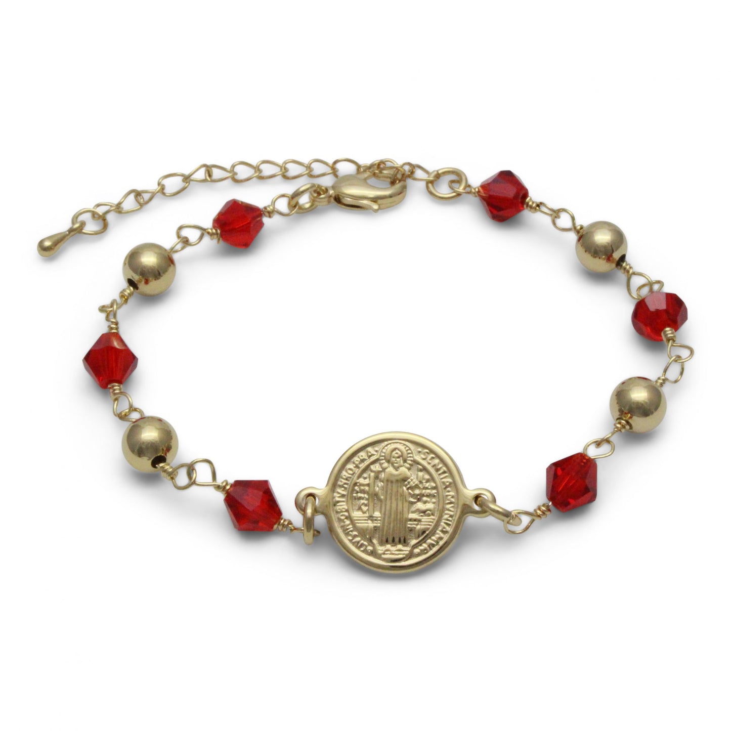 Pulsera chapa de oro con zirconia