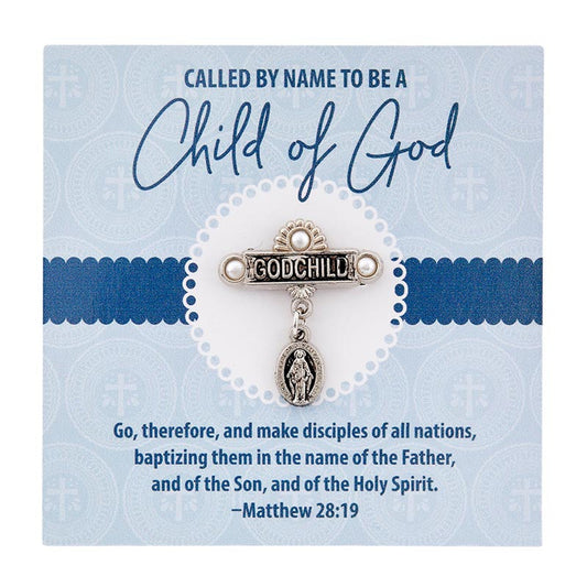 Miraculous Godchild Baptism Lapel Pin