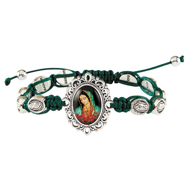 Brazalete Virgen de Guadalupe de hilo