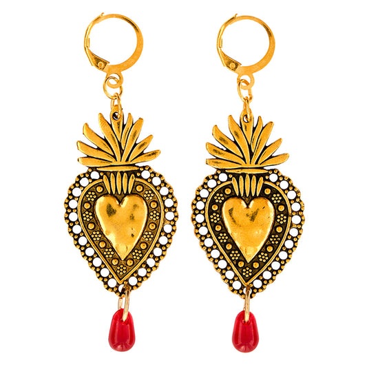 Aretes del Sagrado Corazón