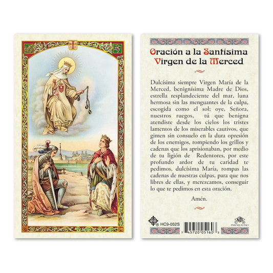 En Santa Maria del Monte nuestra meta es evangelizar y nuestros productos nos ayudan a hacerlo, por eso te presentamos esta estampita de la Virgen de la Merced en nuestra sección  de oraciones, novenas y devociones. Disfrútala y ayúdanos a  llevar el mensaje de Cristo. 