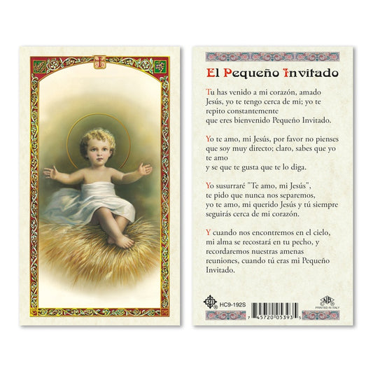 En Santa Maria del Monte tienda Católica nuestra meta es evangelizar y nuestros productos nos ayudan a hacerlo, por eso te presentamos esta estampita del Niño Jesús en nuestra sección  de oraciones, novenas y devociones. Disfrútala y ayúdanos a  llevar el mens